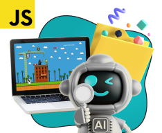 Язык программирования JavaScript + AI. Проектное обучение + геймификация + AI-помощники - КИБЕРшкола программирования для детей, компьютерные курсы для школьников, начинающих и подростков - KIBERone г. Анапа