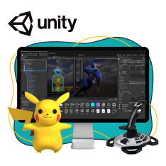 Мир игр на Unity 2D на популярном движке + AI-помощники - КИБЕРшкола программирования для детей, компьютерные курсы для школьников, начинающих и подростков - KIBERone г. Анапа