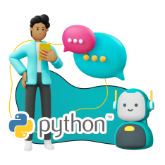 Умный чат-бот на Python - КИБЕРшкола программирования для детей, компьютерные курсы для школьников, начинающих и подростков - KIBERone г. Анапа