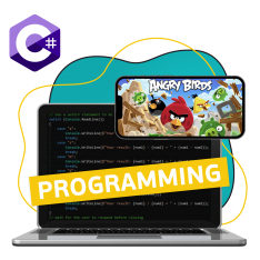 Программирование на C#. Удивительный мир 2D-игр - КИБЕРшкола программирования для детей, компьютерные курсы для школьников, начинающих и подростков - KIBERone г. Анапа