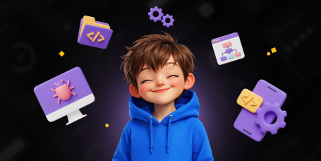 Идеальный сайт с нуля: код, дизайн и AI-помощник - КИБЕРшкола программирования для детей, компьютерные курсы для школьников, начинающих и подростков - KIBERone г. Анапа